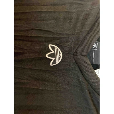 Pre-owned Adidas Originals By Alexander Wang Black Polyester Top