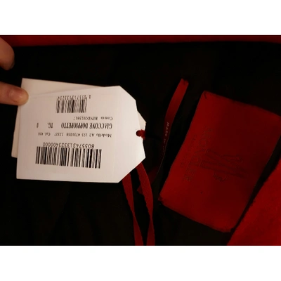 Pre-owned Moncler Gamme Rouge Red Wool Coat