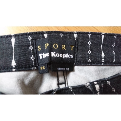 Pre-owned The Kooples Slim Jeans In Black