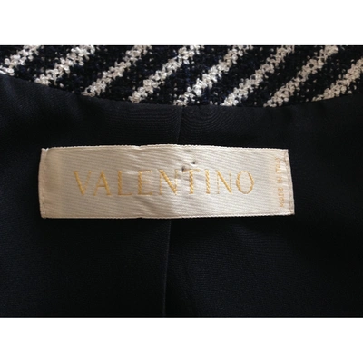 Pre-owned Valentino Navy Wool Jacket