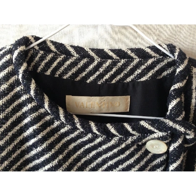 Pre-owned Valentino Navy Wool Jacket