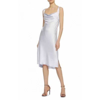 Pre-owned Protagonist Silver Silk Dress