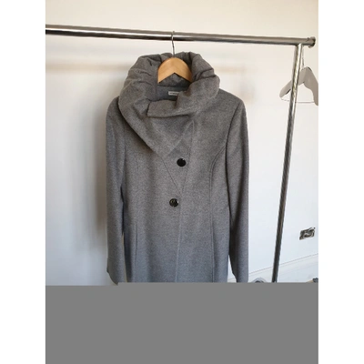 Pre-owned Harrods Grey Wool Coat