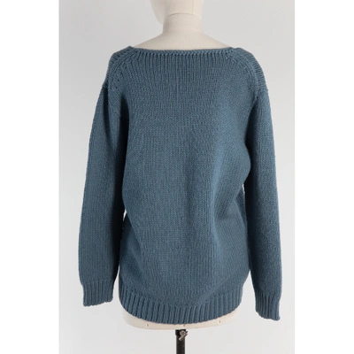 Pre-owned Dior Blue Cashmere Knitwear