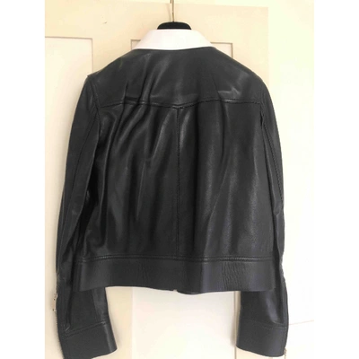 Pre-owned Valentino Black Leather Leather Jacket