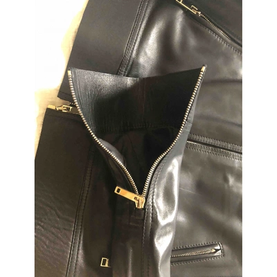 Pre-owned Valentino Black Leather Leather Jacket