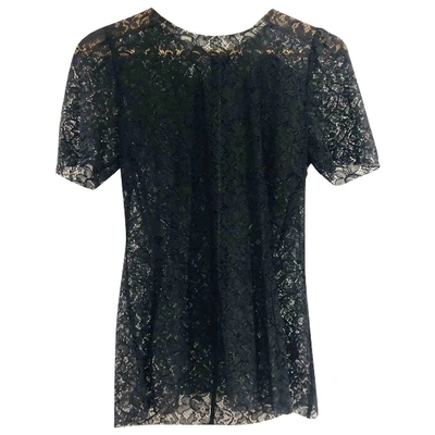 Pre-owned Dolce & Gabbana Black Synthetic Top