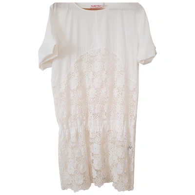 Pre-owned See By Chloé Mini Dress In White