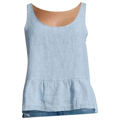 Pre-owned J Brand Blue Linen  Top