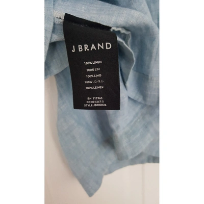 Pre-owned J Brand Blue Linen  Top