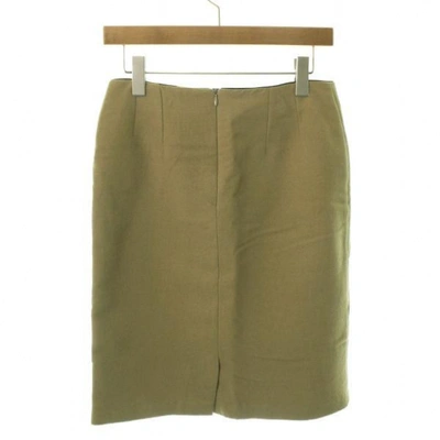 Pre-owned Dries Van Noten Khaki Wool Skirt