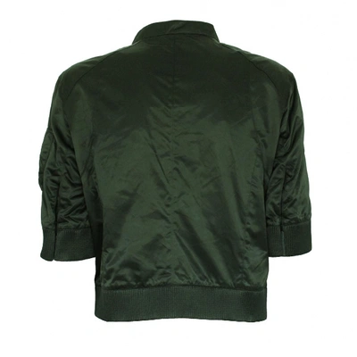 Pre-owned Prada Short Waistcoat In Green