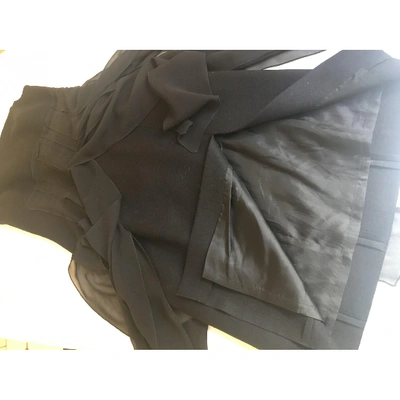 Pre-owned Dice Kayek Wool Mid-length Dress In Black