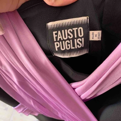 Pre-owned Fausto Puglisi Silk Mini Dress In Multicolour
