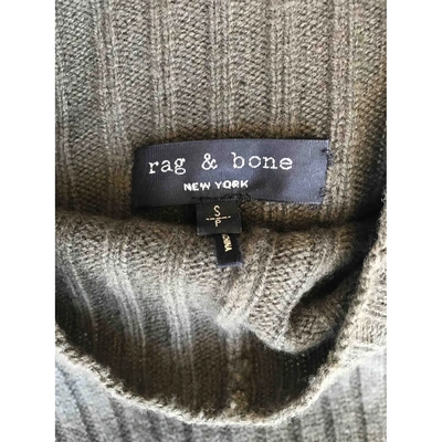 Pre-owned Rag & Bone Wool Maxi Dress In Khaki