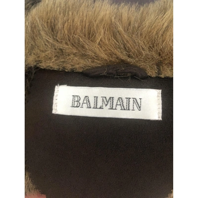 Pre-owned Balmain Brown Coat