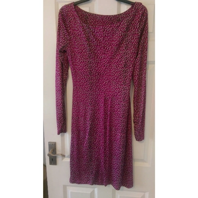 Pre-owned Lk Bennett Silk Mid-length Dress In Pink