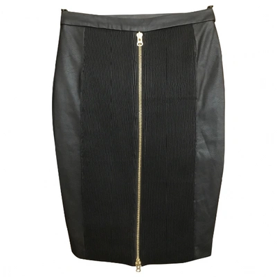 Pre-owned Unreal Fur Skirt In Black