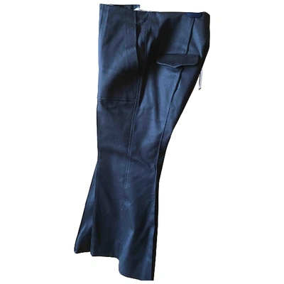 Pre-owned Bassike Large Pants In Black