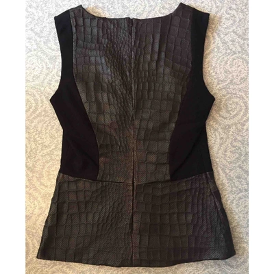 Pre-owned Drome Leather Top In Black