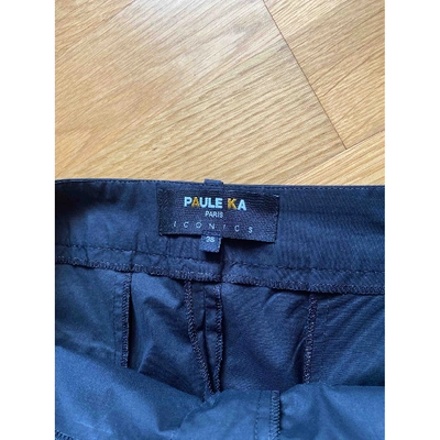 Pre-owned Paule Ka Carot Pants In Black
