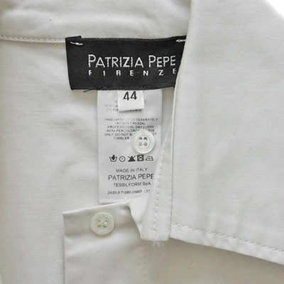 Pre-owned Patrizia Pepe Mid-length Dress In Ecru