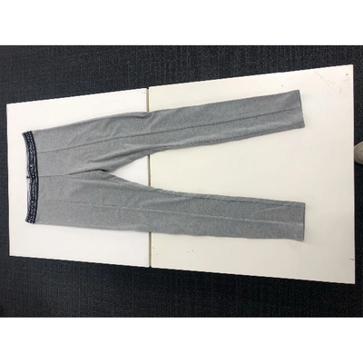 Pre-owned Kendall + Kylie Grey Cotton Trousers