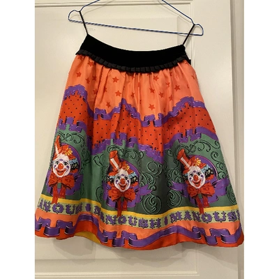 Pre-owned Manoush Silk Mid-length Skirt In Multicolour
