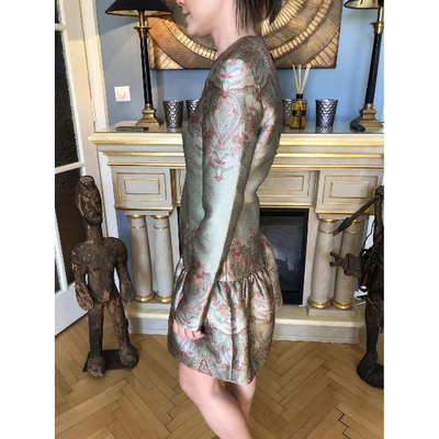 Pre-owned Vilshenko Silk Mini Dress In Multicolour