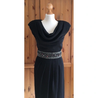 Pre-owned Badgley Mischka Maxi Dress In Black