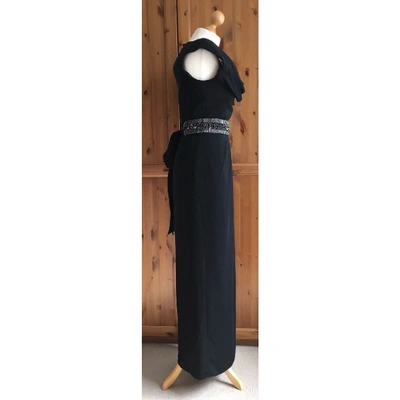 Pre-owned Badgley Mischka Maxi Dress In Black