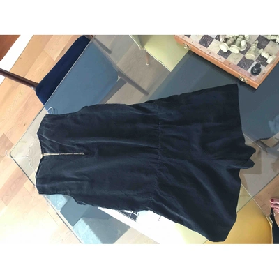 Pre-owned Maje Silk Jumpsuit In Black