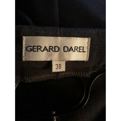 Pre-owned Gerard Darel Straight Pants In Anthracite