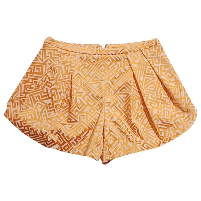 Pre-owned Patrizia Pepe Orange Synthetic Shorts