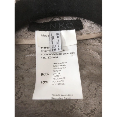 Pre-owned Pinko Jacket In Beige