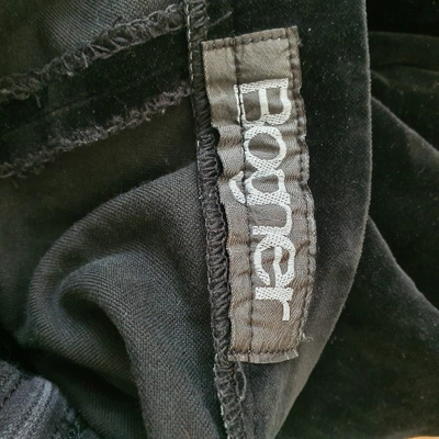 Pre-owned Bogner Velvet Large Pants In Black