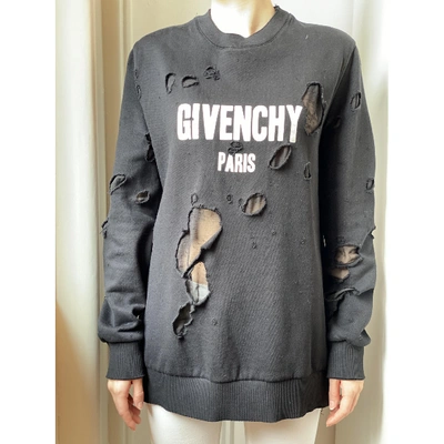 Pre-owned Givenchy Black Cotton Knitwear