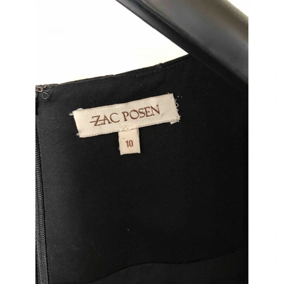 Pre-owned Zac Posen Dress In Black