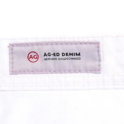 Pre-owned Ag White Cotton Jeans