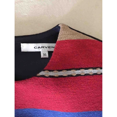 Pre-owned Carven Wool Dress In Multicolour