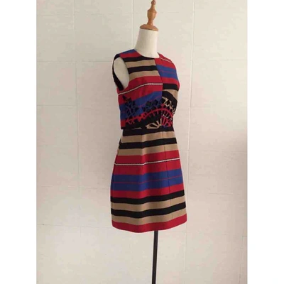 Pre-owned Carven Wool Dress In Multicolour