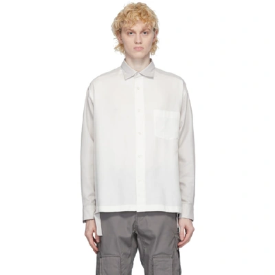 Shop N.hoolywood White Side Slit Shirt