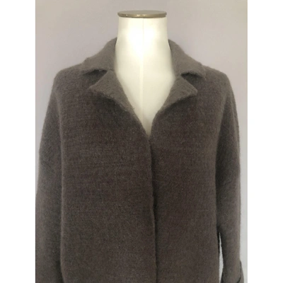 Pre-owned Roberto Collina Wool Coat In Brown
