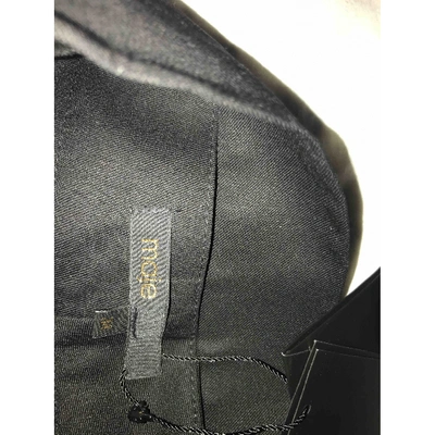 Pre-owned Maje Black Wool Trousers