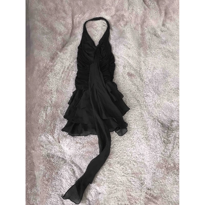 Pre-owned Bcbg Max Azria Black Silk Dress
