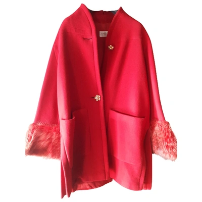 Pre-owned Maska Red Wool Coat