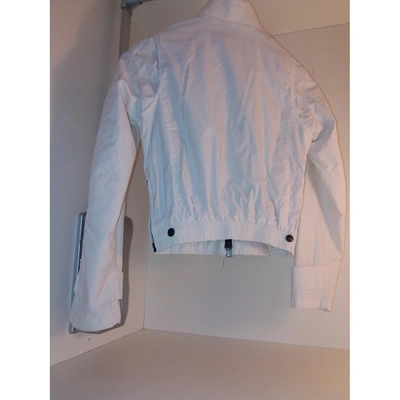 Pre-owned Blauer Biker Jacket In White