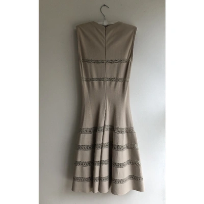 Pre-owned Alaïa Mid-length Dress In Beige