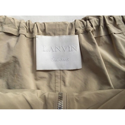 Pre-owned Lanvin Jacket In Beige