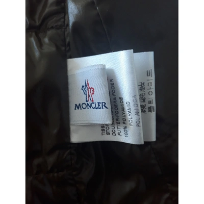 Pre-owned Moncler Khaki Leather Jacket